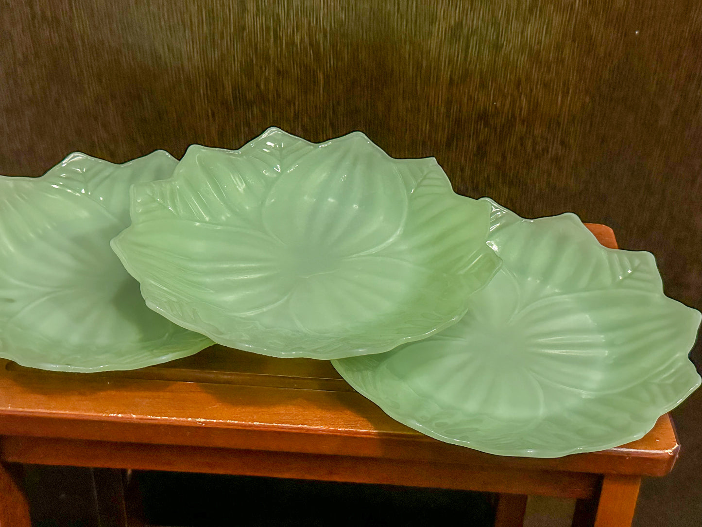 Jadeite Lotus Plates - Collectible from 1940's