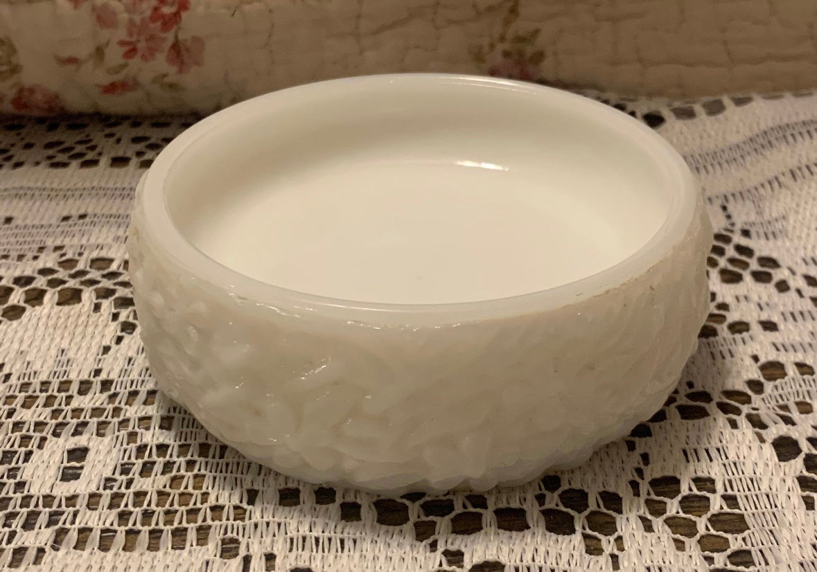 Vintage 1970's Avon Milk Glass Soap / Trinket Dish Collectible