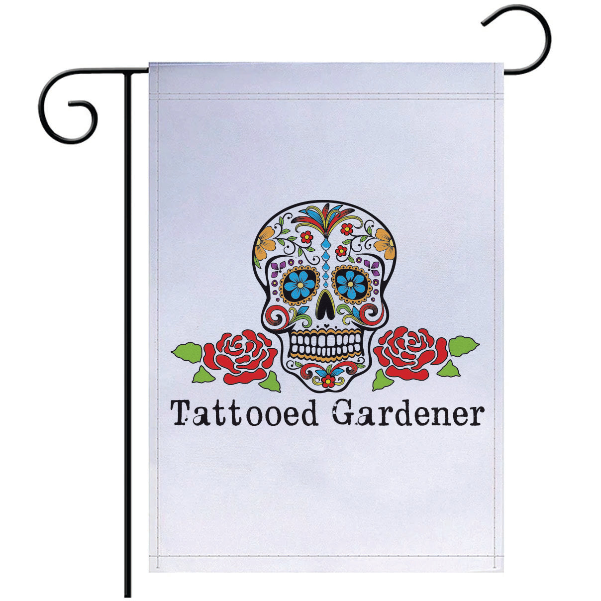 Tattooed Gardener Garden Flag