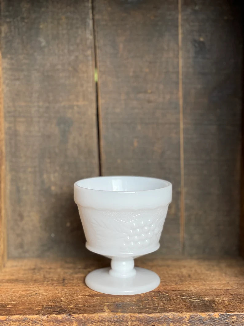 Collectible Milk Glass Sorbet Dishes